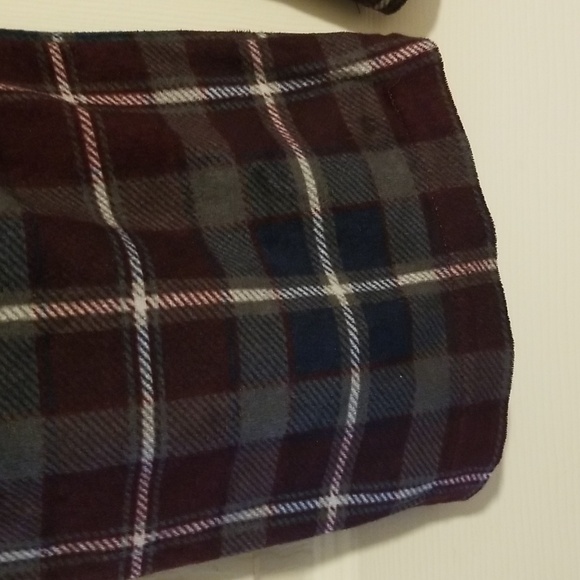 Eddie Baur Small Pajama Sleep Pants Plaid Fleece Soft Silky Mesh - Picture 8 of 15